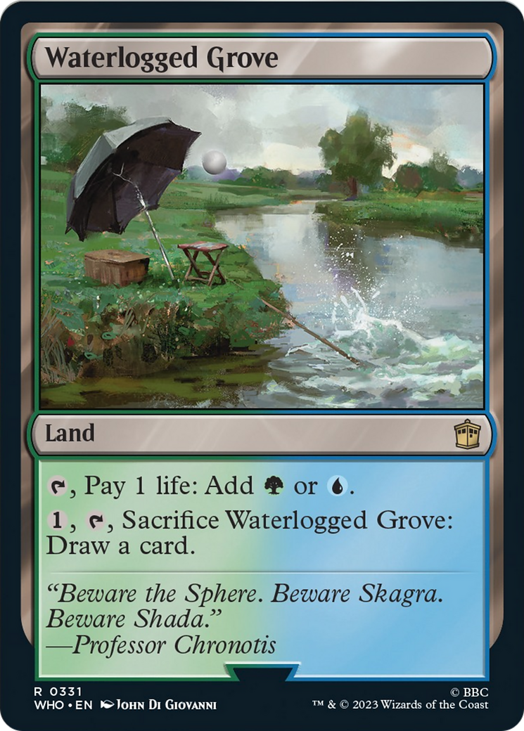Waterlogged Grove [Doctor Who] MTG Single Magic: The Gathering | Red Claw Gaming