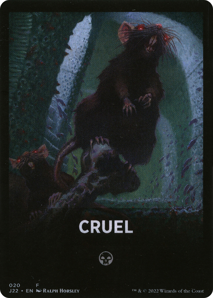 Cruel Theme Card [Jumpstart 2022 Front Cards] MTG Single Magic: The Gathering | Red Claw Gaming