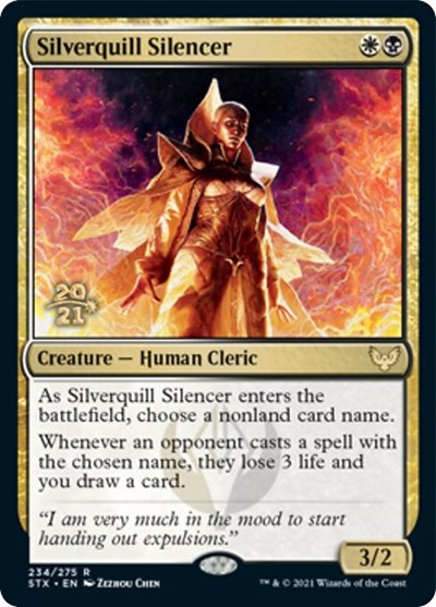 Silverquill Silencer [Strixhaven: School of Mages Prerelease Promos] MTG Single Magic: The Gathering | Red Claw Gaming