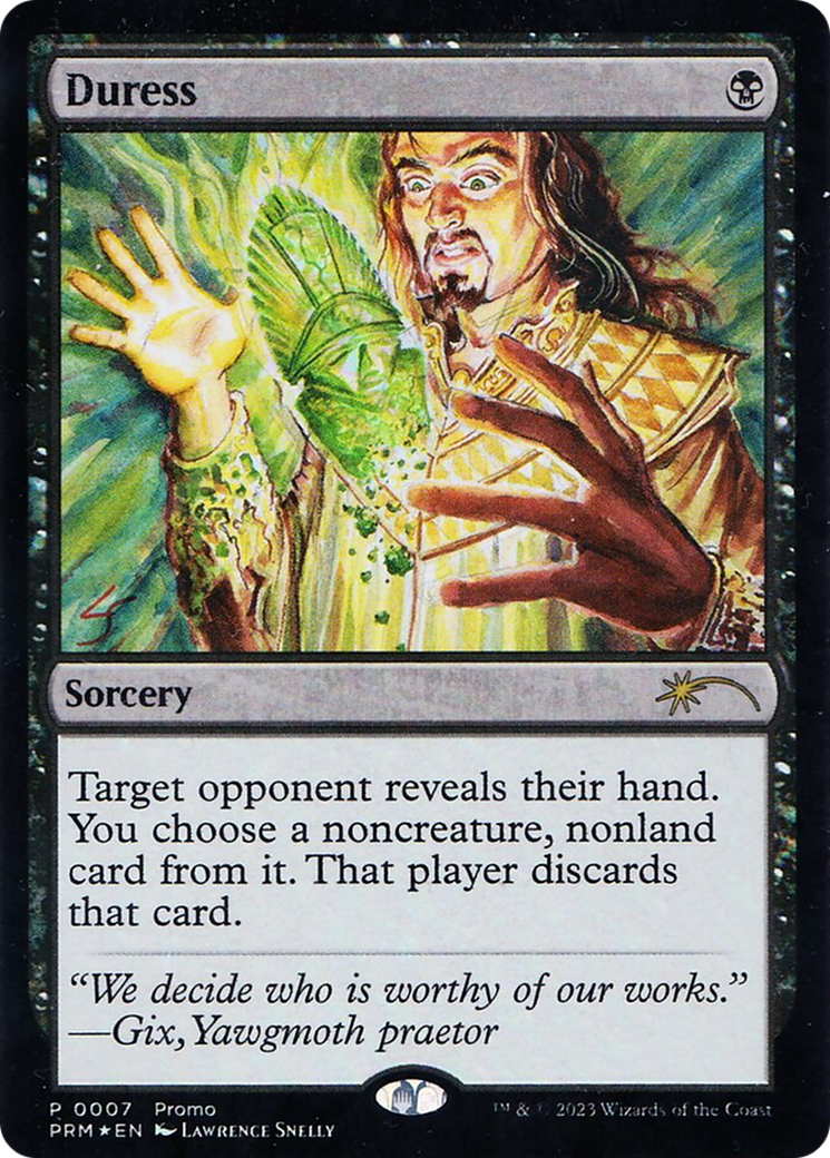 Duress (Graphic Novel Insert) [Media Promos] MTG Single Magic: The Gathering | Red Claw Gaming