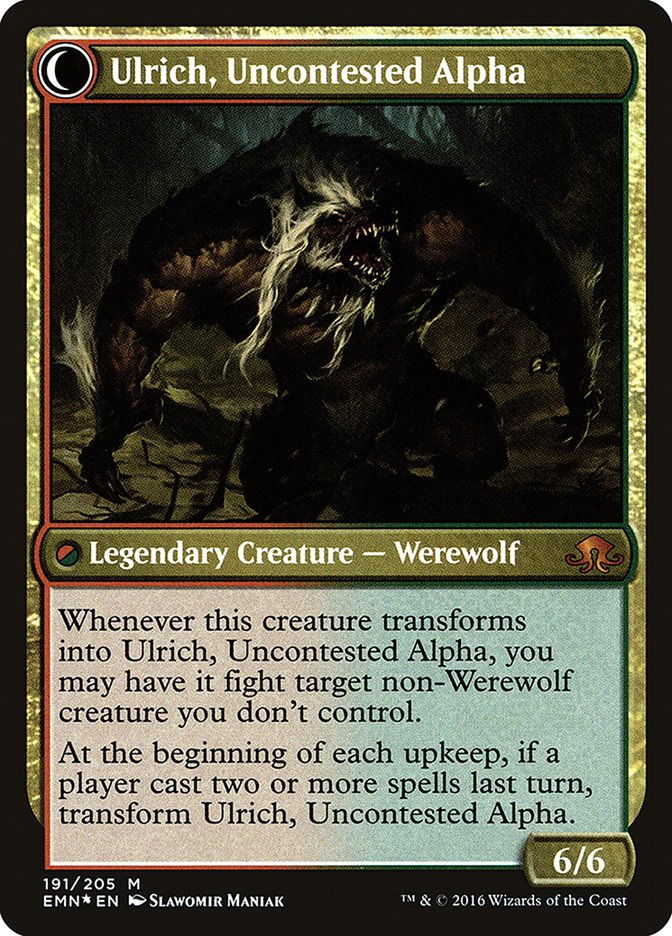 Ulrich of the Krallenhorde // Ulrich, Uncontested Alpha [Eldritch Moon Prerelease Promos] MTG Single Magic: The Gathering | Red Claw Gaming