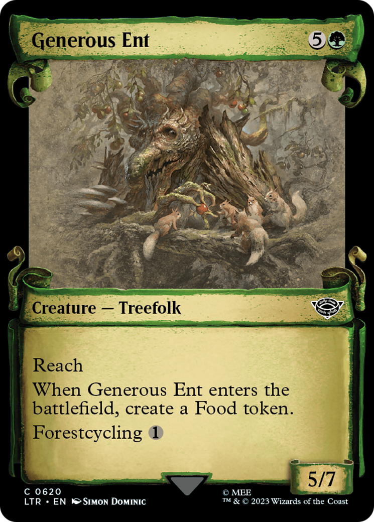 Generous Ent [The Lord of the Rings: Tales of Middle-Earth Showcase Scrolls] MTG Single Magic: The Gathering | Red Claw Gaming