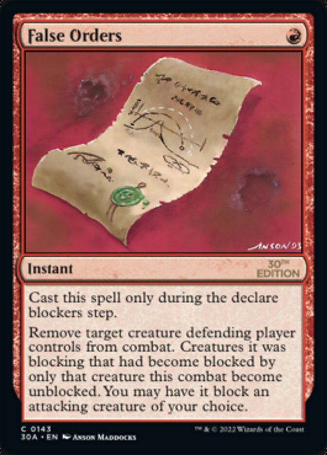 False Orders [30th Anniversary Edition] MTG Single Magic: The Gathering | Red Claw Gaming