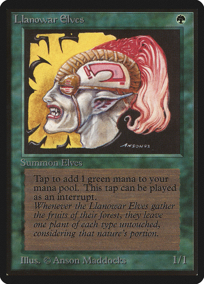 Llanowar Elves [Beta Edition] MTG Single Magic: The Gathering | Red Claw Gaming