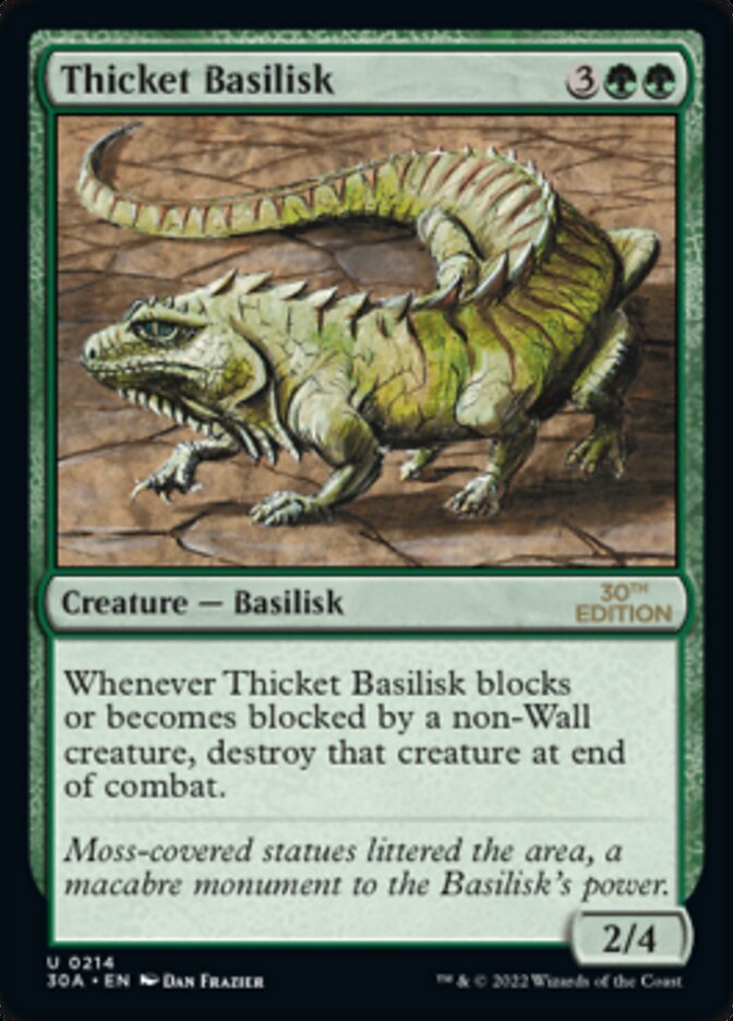 Thicket Basilisk [30th Anniversary Edition] MTG Single Magic: The Gathering | Red Claw Gaming