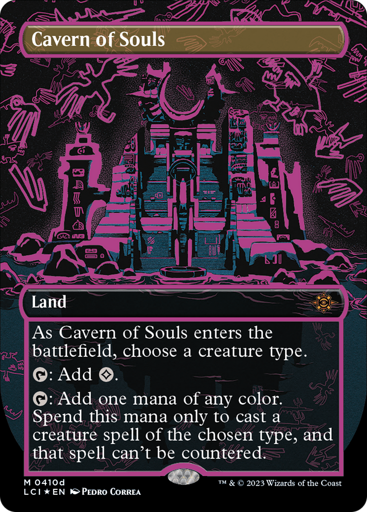 Cavern of Souls (0410d) (Borderless) [The Lost Caverns of Ixalan] MTG Single Magic: The Gathering    | Red Claw Gaming