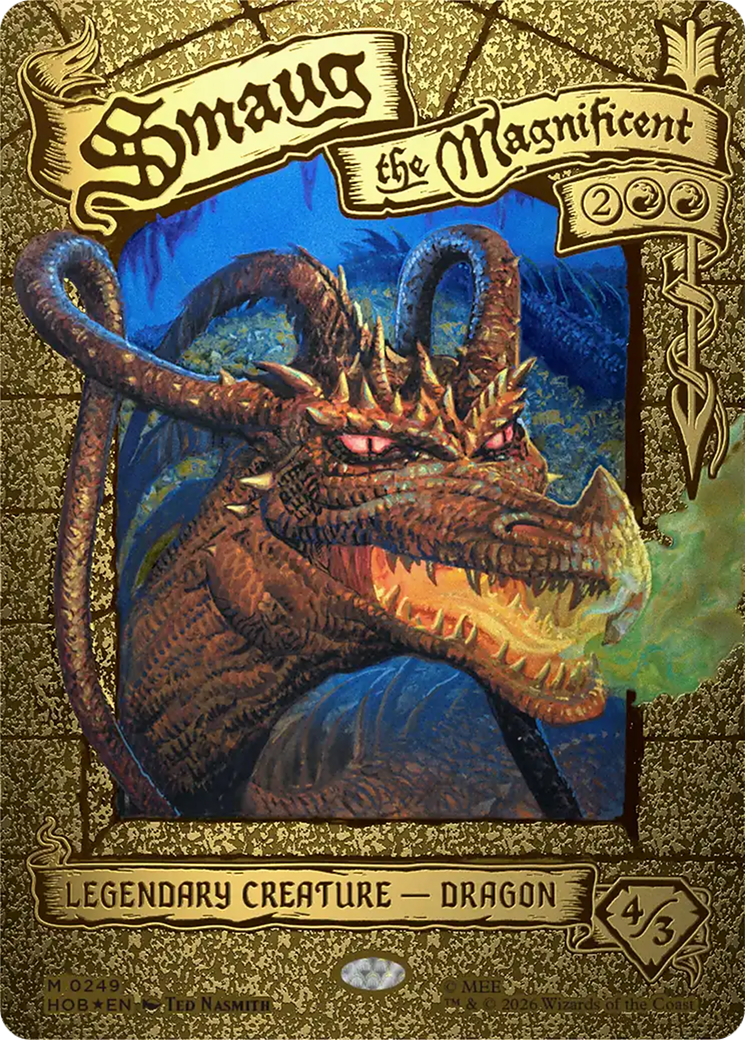 Smaug the Magnificent (Borderless) [The Hobbit] MTG Single Magic: The Gathering | Red Claw Gaming