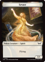 Spirit (0006) // Manifest Double-Sided Token [Duskmourn: House of Horror Tokens] MTG Single Magic: The Gathering | Red Claw Gaming