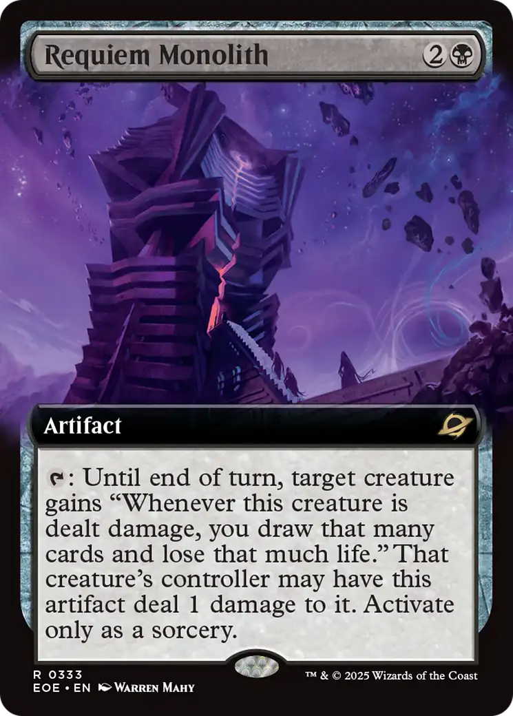 Requiem Monolith (Extended Art) [Edge of Eternities] MTG Single Magic: The Gathering | Red Claw Gaming