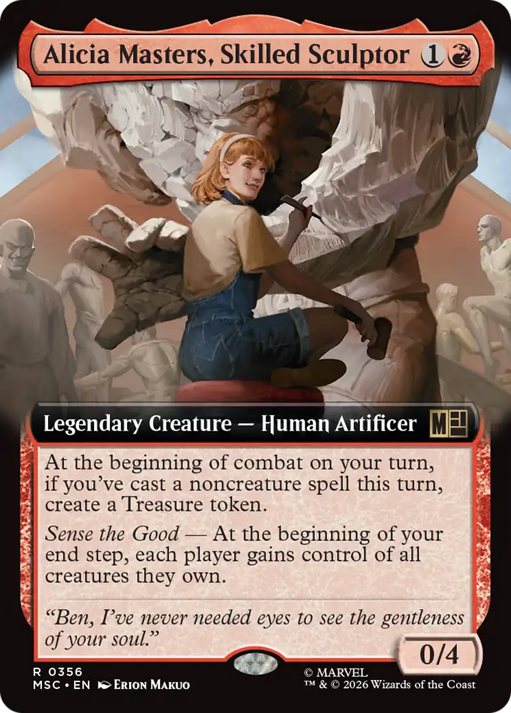 Alicia Masters, Skilled Sculptor (Extended Art) [Marvel Super Heroes Commander] | Red Claw Gaming