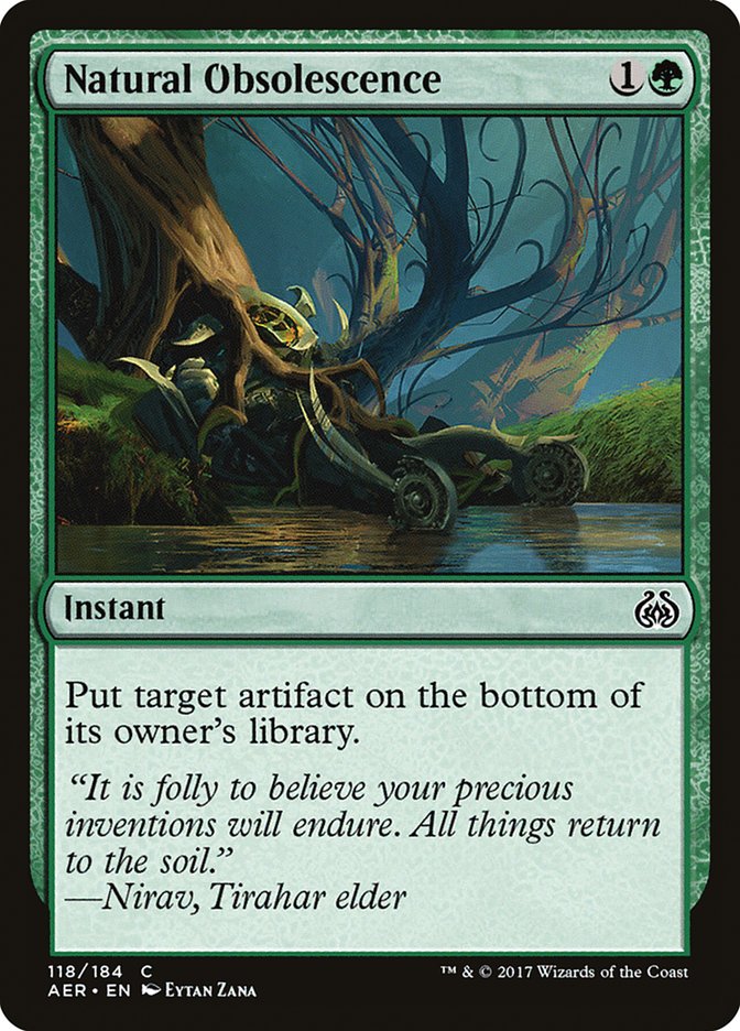 Natural Obsolescence [Aether Revolt] MTG Single Magic: The Gathering | Red Claw Gaming