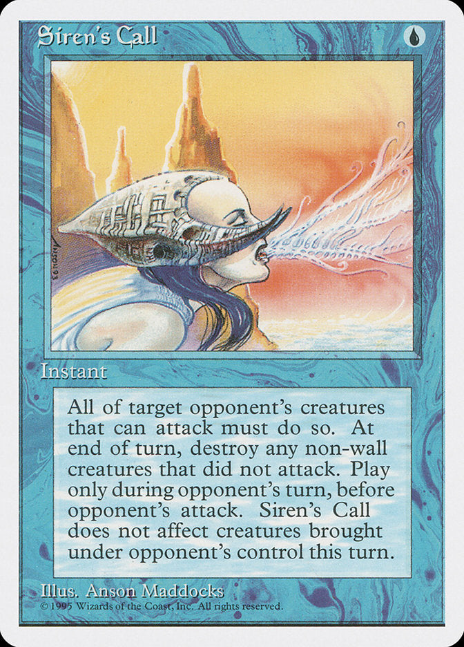 Siren's Call [Fourth Edition] MTG Single Magic: The Gathering | Red Claw Gaming
