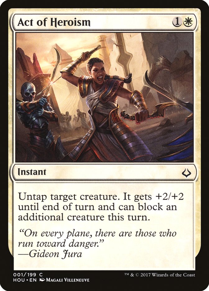 Act of Heroism [Hour of Devastation] MTG Single Magic: The Gathering | Red Claw Gaming
