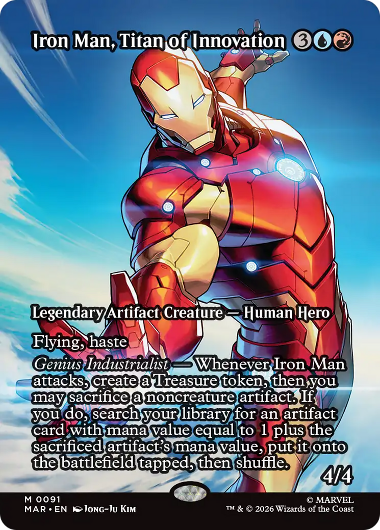 Iron Man, Titan of Innovation (Borderless) [Marvel Universe: Eternal-Legal] | Red Claw Gaming