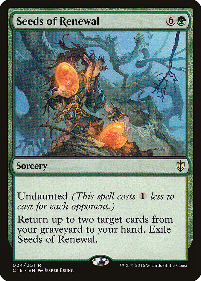 Seeds of Renewal [Commander 2016] MTG Single Magic: The Gathering | Red Claw Gaming