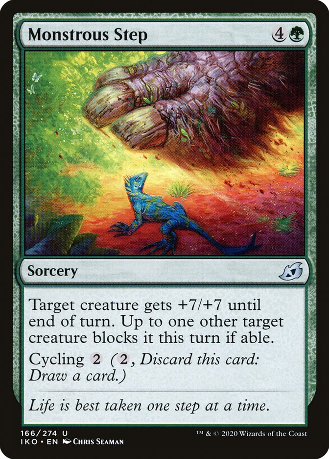 Monstrous Step [Ikoria: Lair of Behemoths] MTG Single Magic: The Gathering | Red Claw Gaming