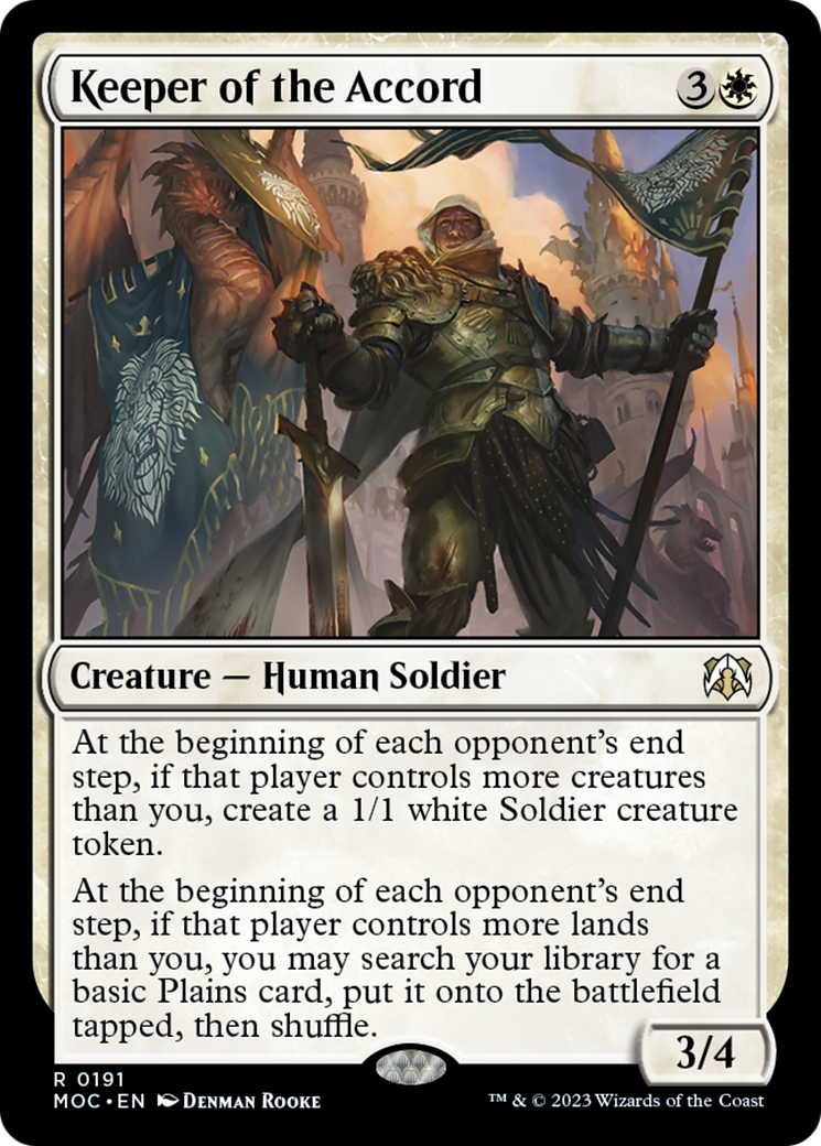 Keeper of the Accord [March of the Machine Commander] MTG Single Magic: The Gathering | Red Claw Gaming