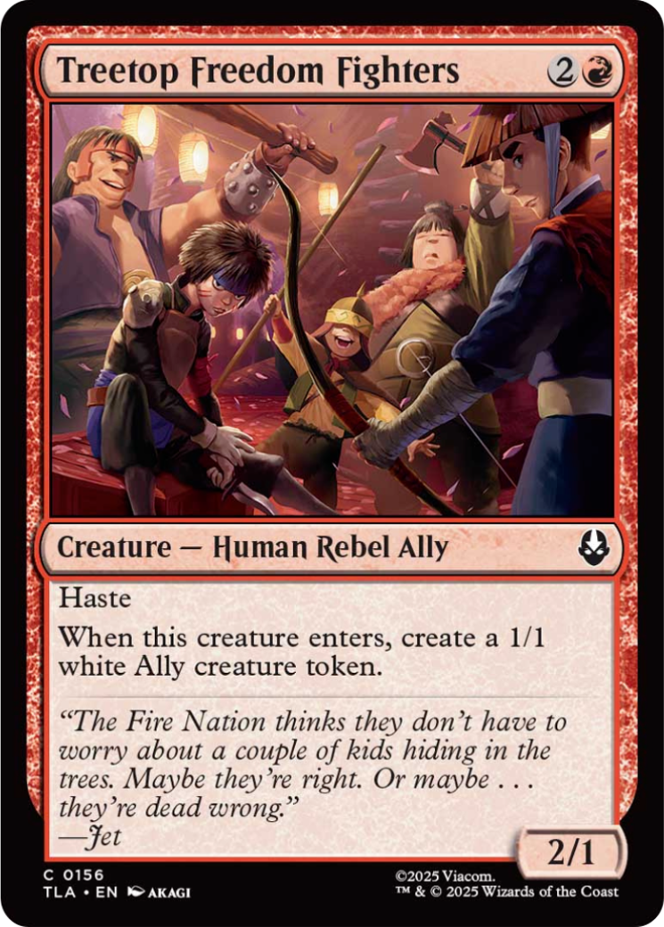 Treetop Freedom Fighters [Avatar: The Last Airbender] MTG Single Magic: The Gathering | Red Claw Gaming
