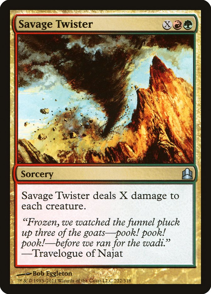 Savage Twister [Commander 2011] MTG Single Magic: The Gathering | Red Claw Gaming