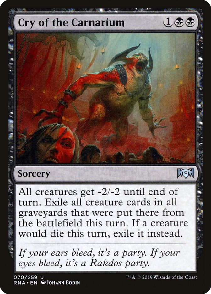 Cry of the Carnarium [Ravnica Allegiance] MTG Single Magic: The Gathering | Red Claw Gaming