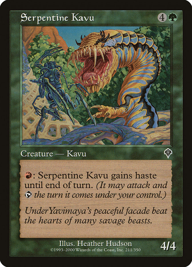 Serpentine Kavu [Invasion] MTG Single Magic: The Gathering | Red Claw Gaming