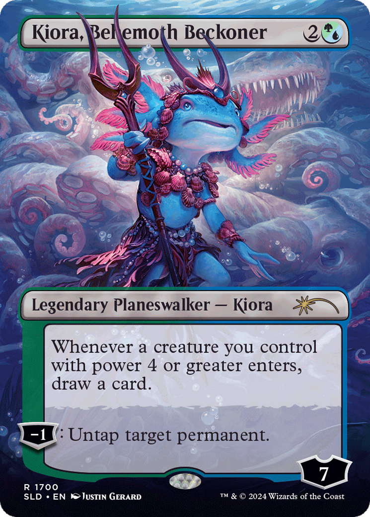 Kiora, Behemoth Beckoner (Rainbow Foil) [Secret Lair Drop Series] MTG Single Magic: The Gathering | Red Claw Gaming