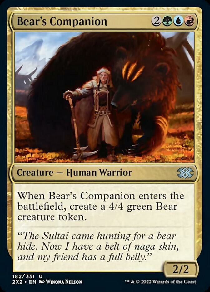 Bear's Companion [Double Masters 2022] MTG Single Magic: The Gathering    | Red Claw Gaming