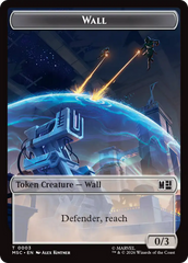 Wall (003) // Merfolk (006) Double-Sided Token [Marvel Super Heroes Commander Tokens] | Red Claw Gaming