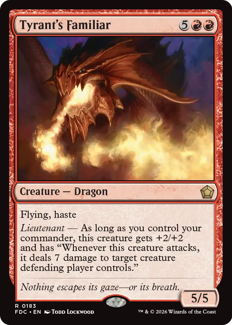 Tyrant's Familiar [Foundations Commander] | Red Claw Gaming