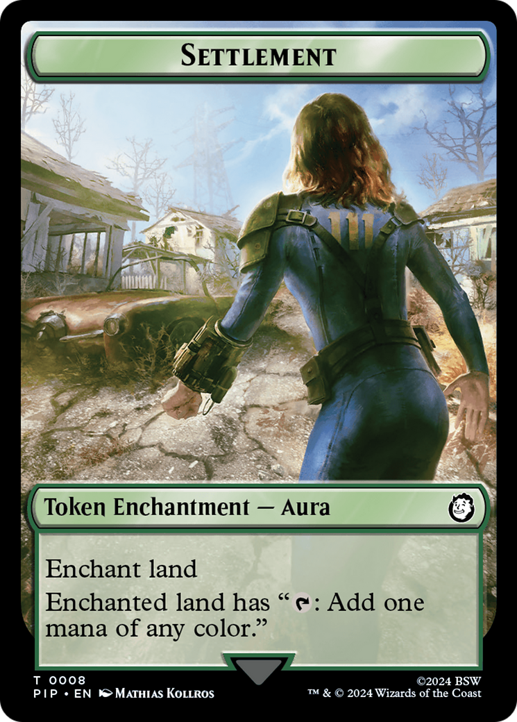 Junk // Settlement Double-Sided Token [Fallout Tokens] MTG Single Magic: The Gathering | Red Claw Gaming