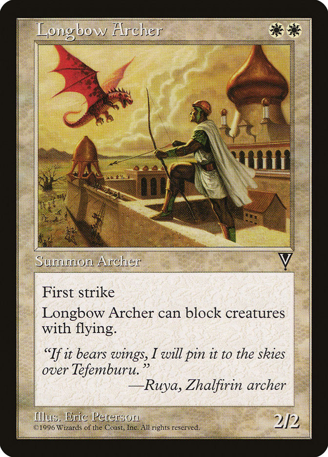 Longbow Archer [Visions] MTG Single Magic: The Gathering | Red Claw Gaming