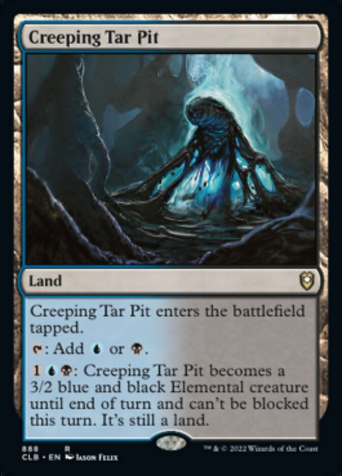 Creeping Tar Pit [Commander Legends: Battle for Baldur's Gate] MTG Single Magic: The Gathering | Red Claw Gaming