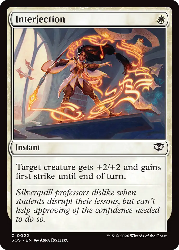 Interjection [Secrets of Strixhaven] MTG Single Magic: The Gathering | Red Claw Gaming