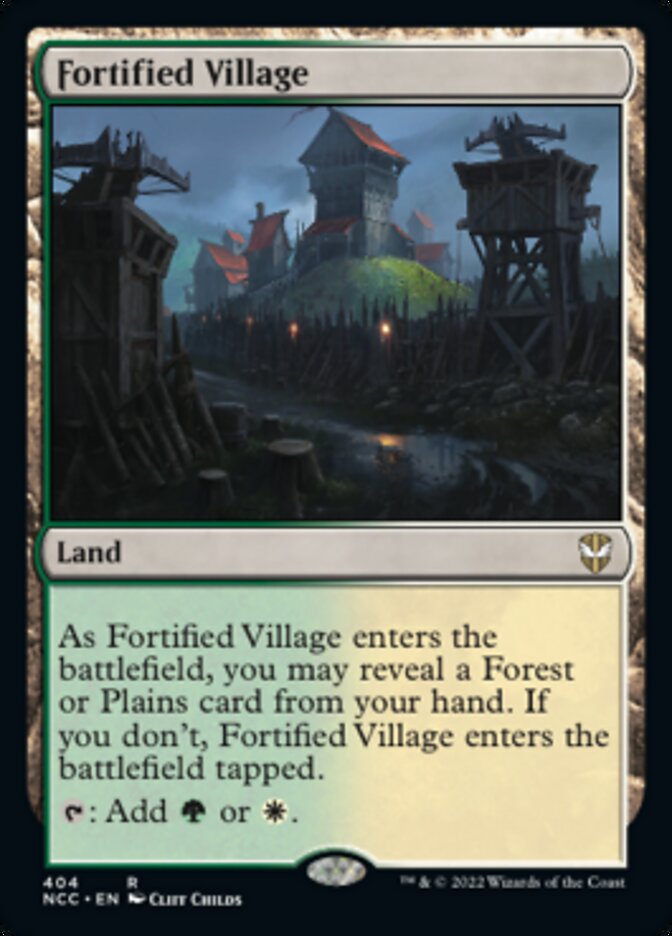 Fortified Village [Streets of New Capenna Commander] MTG Single Magic: The Gathering | Red Claw Gaming