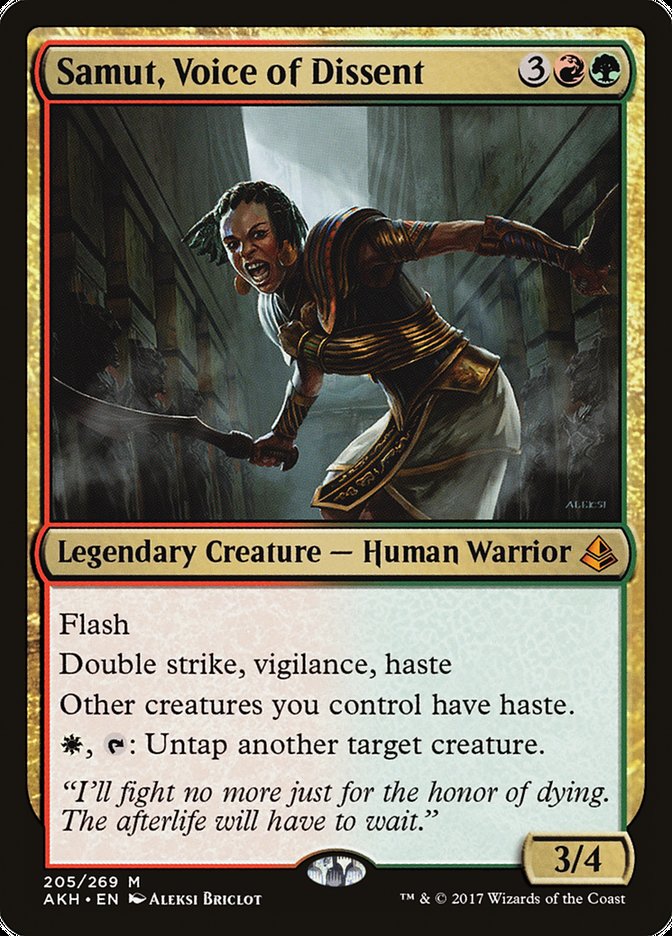 Samut, Voice of Dissent [Amonkhet] MTG Single Magic: The Gathering | Red Claw Gaming
