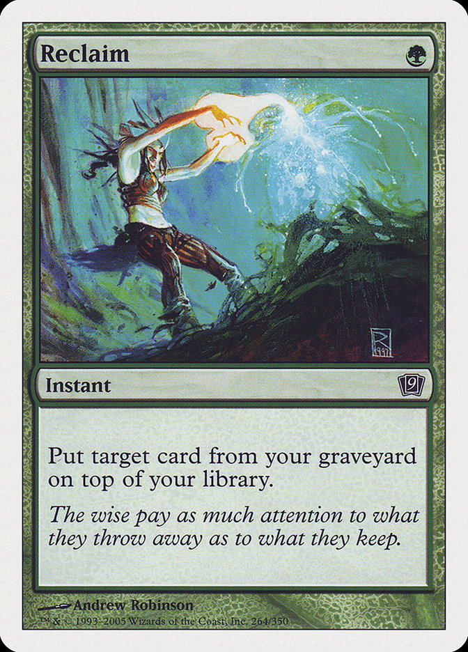 Reclaim [Ninth Edition] MTG Single Magic: The Gathering | Red Claw Gaming
