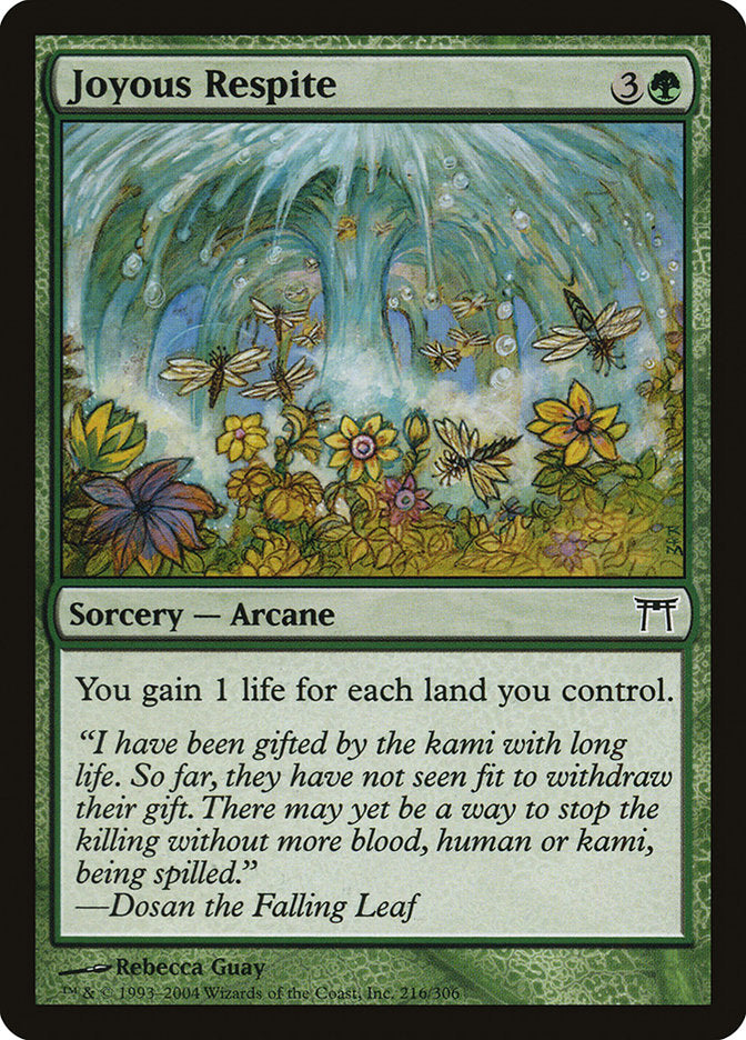 Joyous Respite [Champions of Kamigawa] MTG Single Magic: The Gathering | Red Claw Gaming