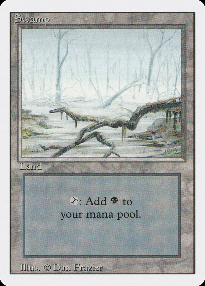 Swamp (White Fog in Trees) [Revised Edition] MTG Single Magic: The Gathering | Red Claw Gaming