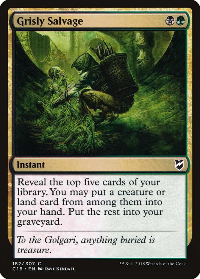 Grisly Salvage [Commander 2018] MTG Single Magic: The Gathering | Red Claw Gaming