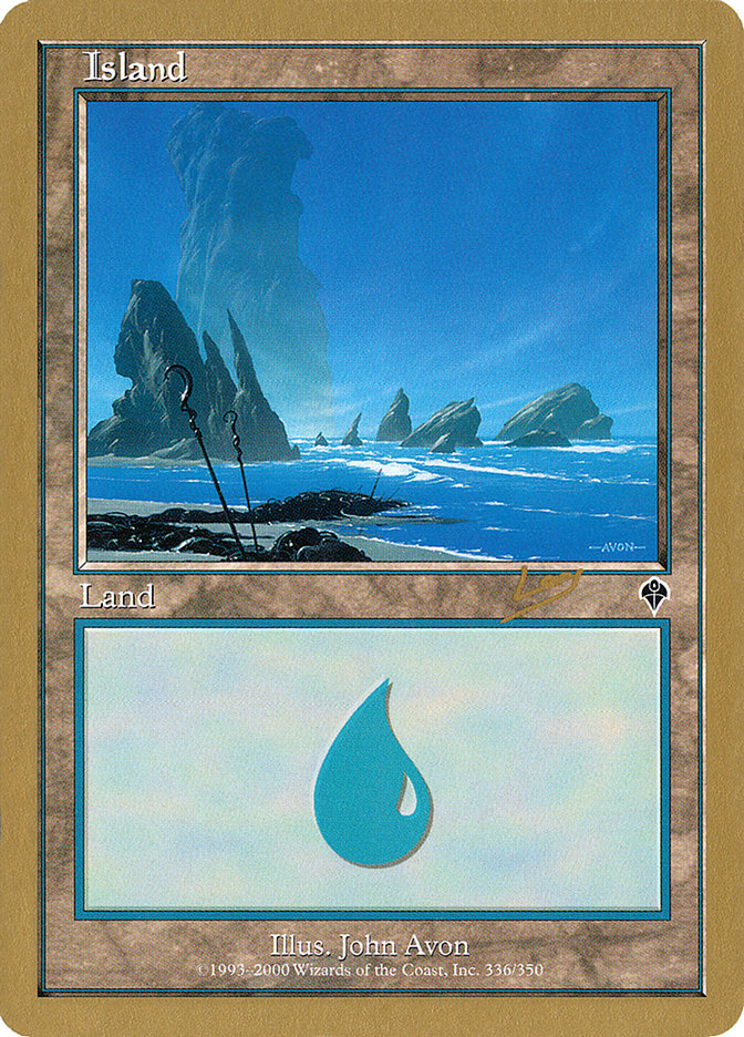 Island (rl336) (Raphael Levy) [World Championship Decks 2002] MTG Single Magic: The Gathering | Red Claw Gaming