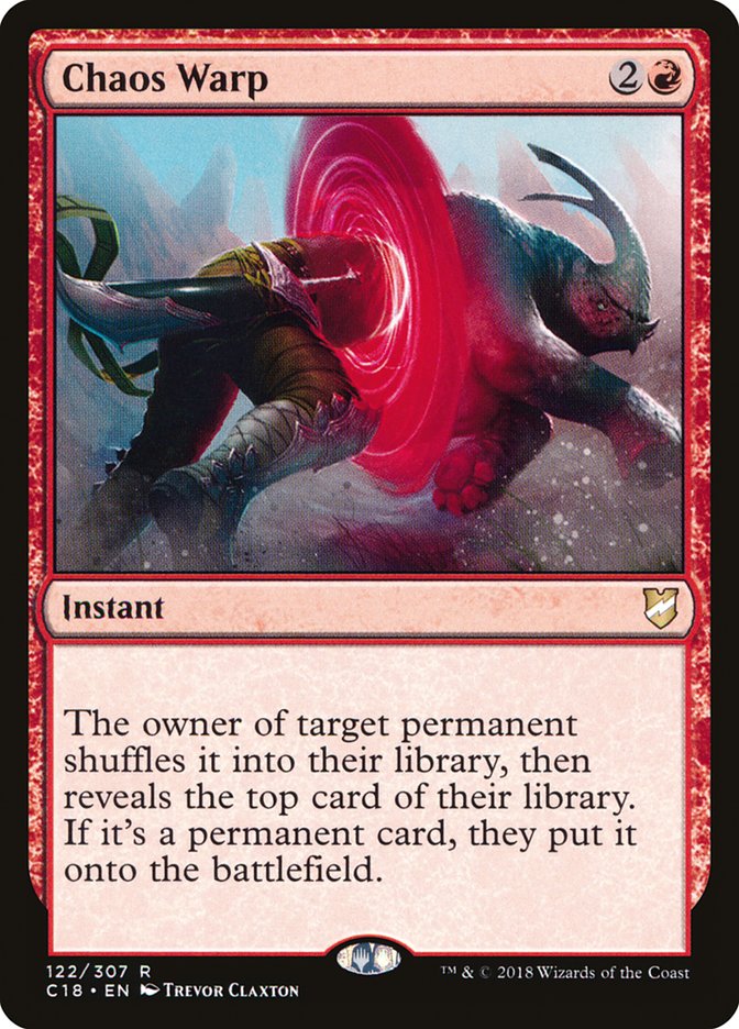 Chaos Warp [Commander 2018] MTG Single Magic: The Gathering | Red Claw Gaming