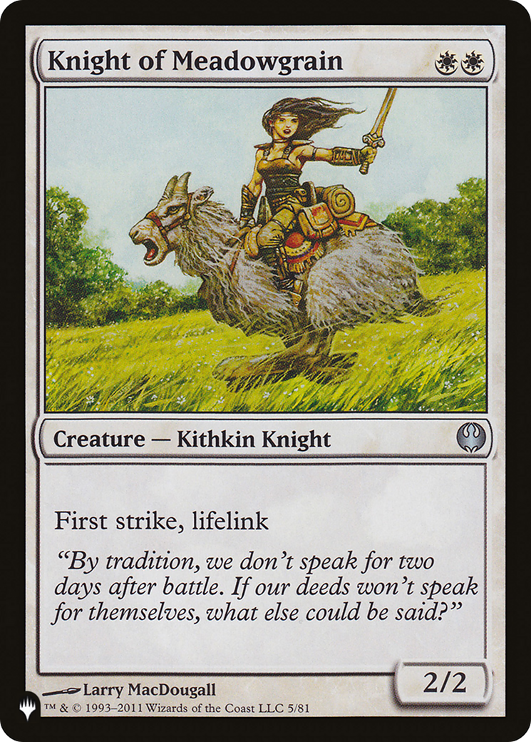 Knight of Meadowgrain [The List] MTG Single Magic: The Gathering | Red Claw Gaming