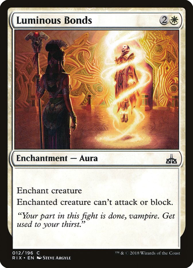 Luminous Bonds [Rivals of Ixalan] MTG Single Magic: The Gathering | Red Claw Gaming