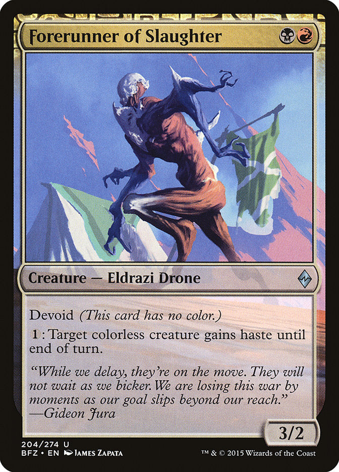 Forerunner of Slaughter [Battle for Zendikar] MTG Single Magic: The Gathering | Red Claw Gaming