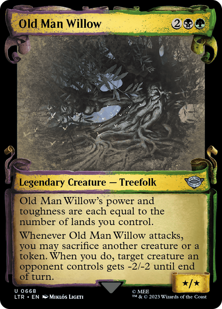 Old Man Willow [The Lord of the Rings: Tales of Middle-Earth Showcase Scrolls] MTG Single Magic: The Gathering | Red Claw Gaming