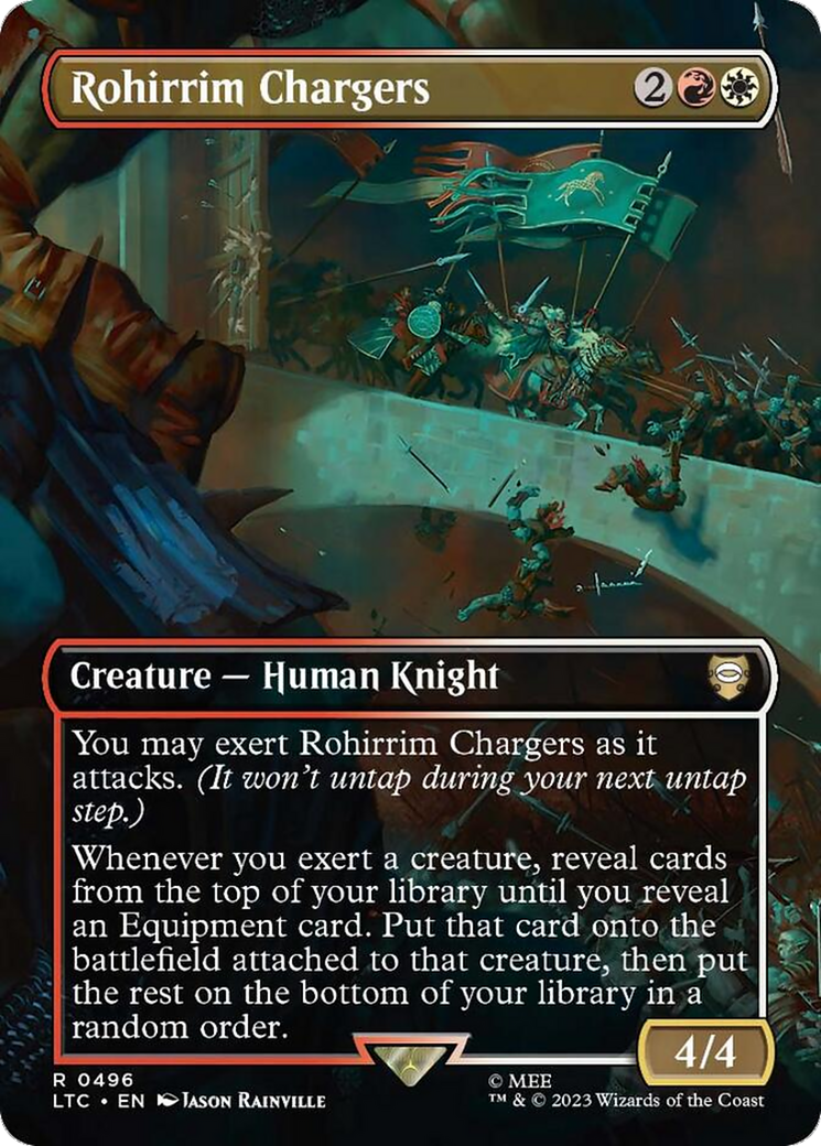 Rohirrim Chargers (Borderless) [The Lord of the Rings: Tales of Middle-Earth Commander] MTG Single Magic: The Gathering | Red Claw Gaming