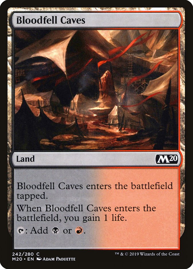 Bloodfell Caves [Core Set 2020] MTG Single Magic: The Gathering | Red Claw Gaming