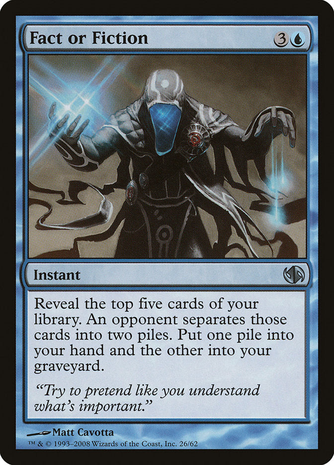 Fact or Fiction [Duel Decks: Jace vs. Chandra] MTG Single Magic: The Gathering | Red Claw Gaming