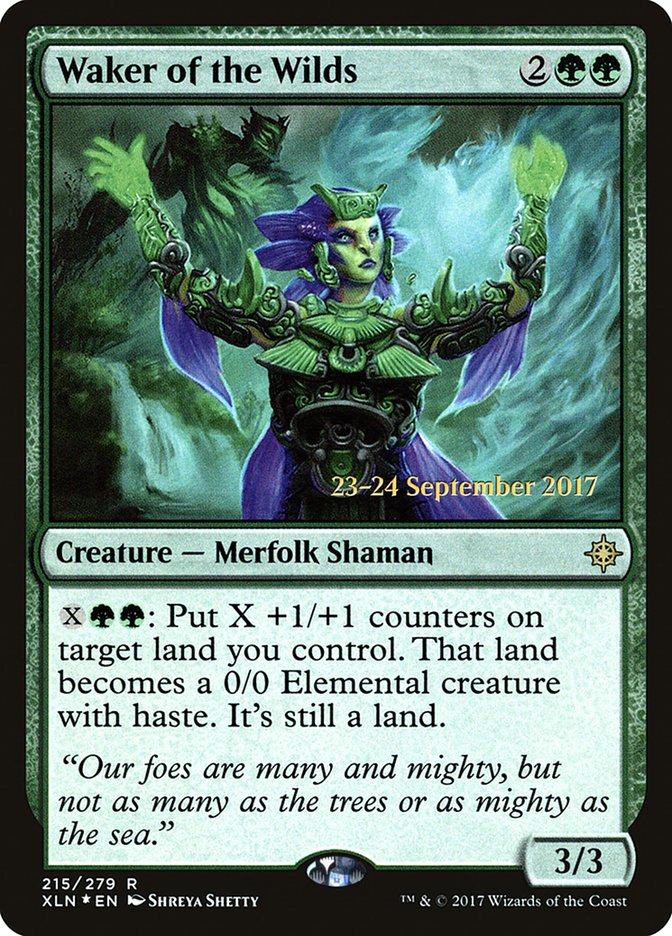 Waker of the Wilds [Ixalan Prerelease Promos] MTG Single Magic: The Gathering | Red Claw Gaming