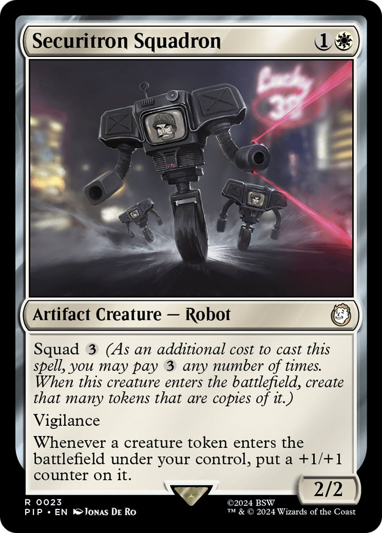 Securitron Squadron [Fallout] MTG Single Magic: The Gathering    | Red Claw Gaming